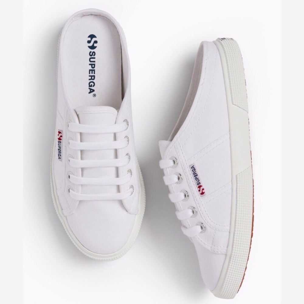 Superga Mule Sneakers White Size 8
